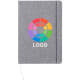 Bloc notas publicitario RPET con marcapáginas 14,5 x 21 cm gris