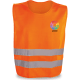 Peto reflectante de 2 bandas  THIEM naranja