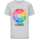 Camiseta manga corta de niño value weight Fruit Of The Loom 165 gris jaspeado