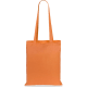 Bolsa de tela publicitaria de algodón 100% y 105 g/m² 36 x 40 cm naranja