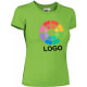 Camiseta básica manga corta  de mujer tiffany Valento 200 verde manzana