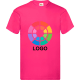 Camiseta manga corta original Fruit Of The Loom fucsia