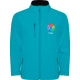 Chaqueta softshell y micropolar, doble capa de niño Nebraska Roly azul aguamarina