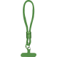 Pulsera de seguridad para smartphone suave poliéster verde