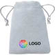 Bolsa pequeña de antelina gris