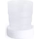 Vaso plegable con pastillero en tapa y mosquetón (220ml)