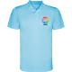 Polo técnico personalizado de niño Monzha Roly 150 azul celeste