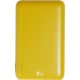 Powerbank publicitario ABS reciclado (5000 mAh) amarillo