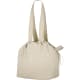 Bolsa plegable nylon con bolsillo interior y cierre cordón 135g/m2 48x33x17 cm