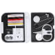 Kit de costura compacto con 10 accesorios blanco