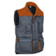 Chaleco acolchado bicolor en sarga Thunder 2 Valento gris cemento/naranja fiesta