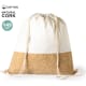 Mochila de cuerdas eco personalizable de algodón y corcho reforzada