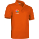 Polo pique de 100% algodon de niño patrol Valento 220 naranja fiesta