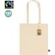 Bolsa personalizada de Comercio Justo de algodón 180 g/m2