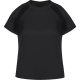 Camiseta técnica transpirable microperforada 100% poliéster de mujer Tecnic Sappor 135 negro