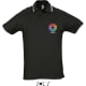 Polo golf 100% algodon gama alta practice Sols 270 negro