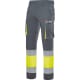 Pantalón de trabajo stretch de alta visibilidad bicolor Velilla gris/amarillo fluor