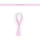 Pulsera de poliéster ajustable para boda rosa