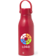 Bidón personalizado de aluminio reciclado satinado (700 ml) rojo