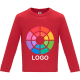 Camiseta manga 100% algodon peinado de niño Baby L/S Roly rojo