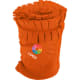 Manta polar grande 150x200 con flecos 250 gr snow Valento naranja fiesta