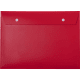 Carpeta portadocumentos PP reciclado con cierre de botón rojo