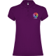 Polo de manga corta punto pique de mujer Star woman Roly 200 purpura