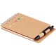 Libreta eco con notas adhesivas y bolígrafo 13 x 9 cm beige