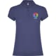Polo de manga corta punto pique de mujer Star woman Roly 200 azul denim