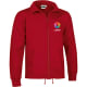 Sudadera cremallera entera y bolsillos cactus Valento 295 rojo loto
