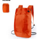 Mochila plegable con cremallera y salida de auriculares