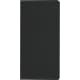 Bloc de notas PU reciclada y bolsillos interiores personalizado 19 x 9,5 cm negro