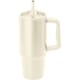 Taza térmica acero inox reciclado con tapa y asa ergonómica (900 ml)  natural