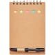 Libreta eco con notas adhesivas y bolígrafo 13 x 9 cm beige