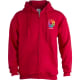 Sudadera con capucha y cremallera  SWZ280 Keya 280 rojo