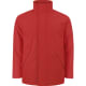 Parka RPET impermeable con capucha y cuello alto de niño Oceanía rojo