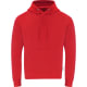 Sudadera eco algodón orgánico y RPET con capucha Dretius 280 rojo