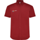 Camisa manga corta de hombre Aifos Roly 130 granate