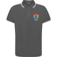 Polo técnico personalizado tejido piqué transpirable rallas Tecnic Zawak 180 gris