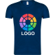 Camiseta unisex 100% algodón Iconic V-Neck Fruit Of The Loom 150 azul marino oscuro