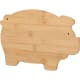 Tabla de bambú con forma de cerdito personalizada