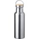 Bidón térmico acero inox y bambú en varios colores (500 ml) plata