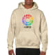 Sudadera con capucha heavy blend Gildan 270 arena