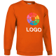 Sudadera clasica personalizada de niño dublin Valento 295 naranja fiesta
