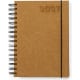 Agenda día página 2027 en cuero reciclado 17 x 21 cm. natural