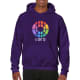 Sudadera con capucha heavy blend Gildan 270 purpura