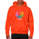 Sudadera con capucha heavy blend Gildan 270 naranja