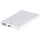 Powerbank publicitario de aluminio reciclado (4000 mAh) blanco