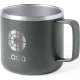 Taza térmica de acero inox. bicolor personalizada (350 ml) gris