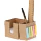 Lapicero con portanotas de cartón reciclado eco y mininotas adhesivas